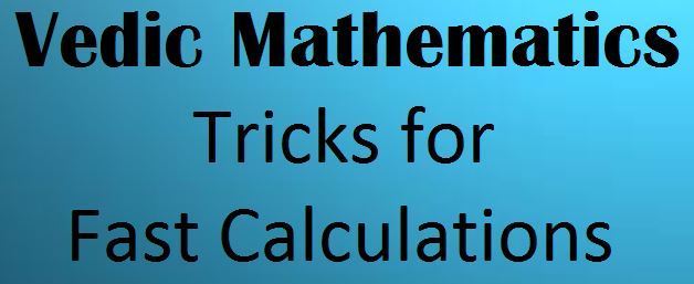 vedic mathematics multiplication tricks pdf