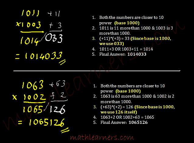 Vedic Mathematics- Trick to multiply numbers when numbers are closer to power of 10